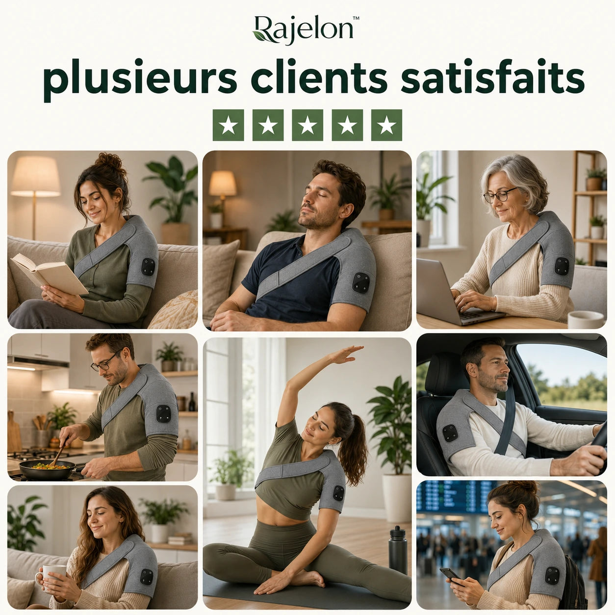 Rajelon™ - Masseur d'épaule chauffant