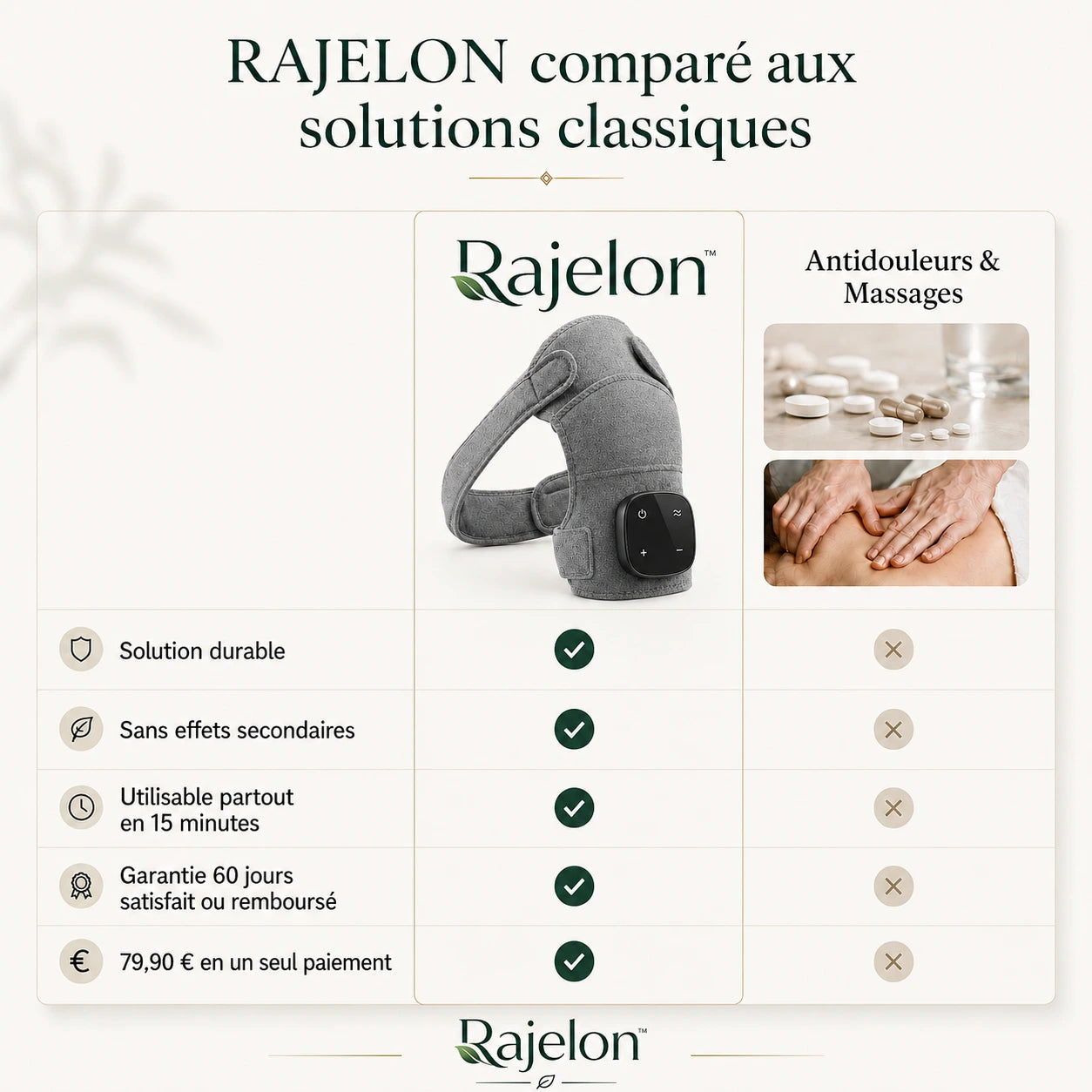 Rajelon™ - Masseur d'épaule chauffant